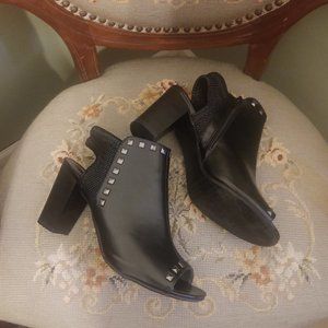 🔥💖🔥SUPER CUTE, COMFY, CHUNKY RIVETED & ROCKIN' BLACK OPEN TOES